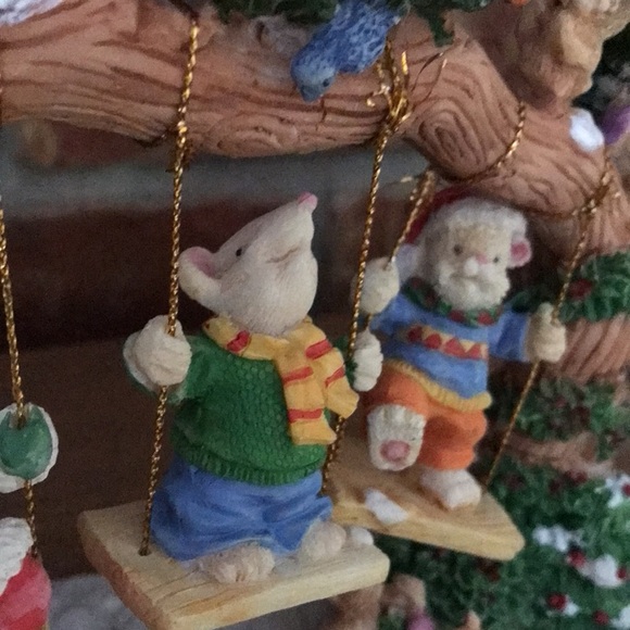 Rare Vintage Large Holiday Santa Snowman Swinging Tree‼️FINAL SALE - Picture 10 of 16